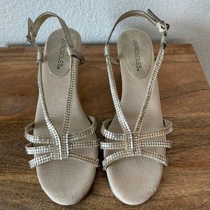 Aerosoles Gold/Nude Heeled Sandals